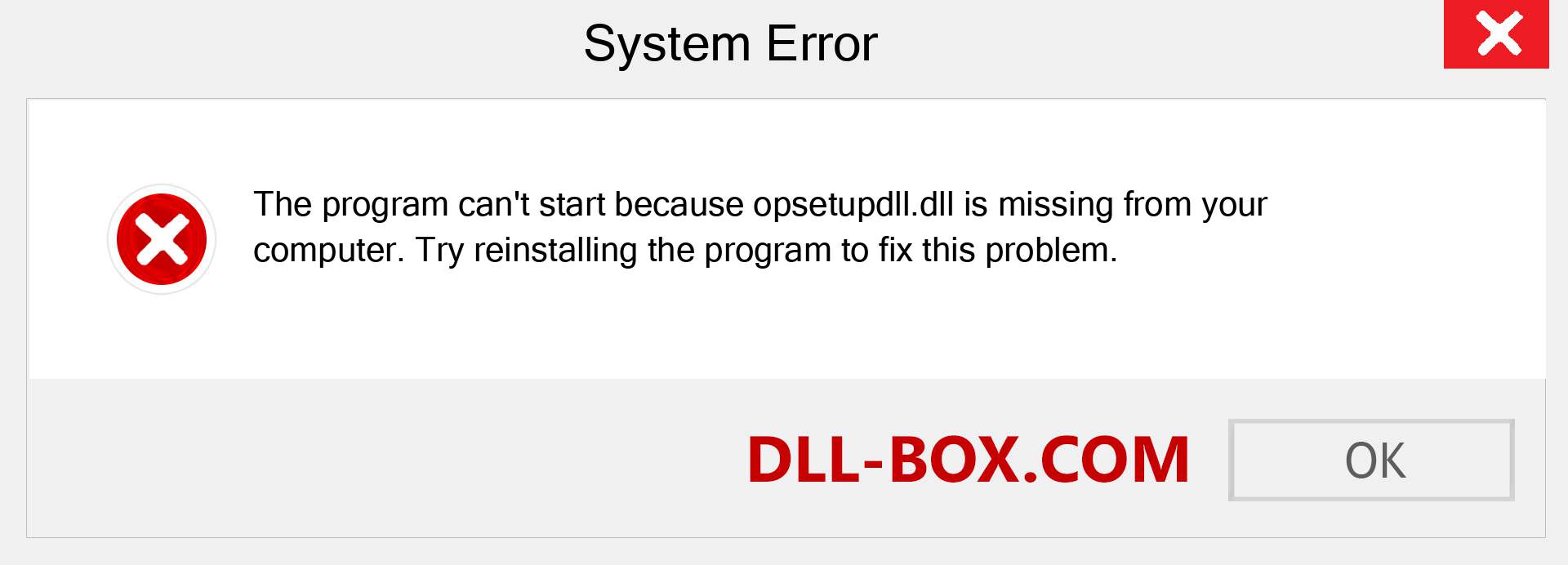  opsetupdll.dll file is missing?. Download for Windows 7, 8, 10 - Fix  opsetupdll dll Missing Error on Windows, photos, images